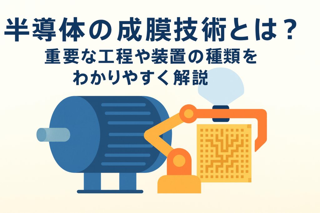 半導体の成膜技術とは?重要な工程や装置の種類をわかりやすく解説