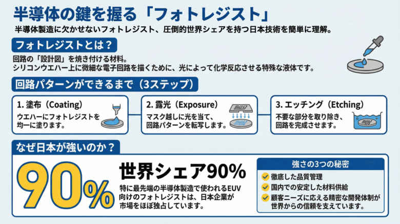 フォトレジストが一瞬でわかるまとめ画像