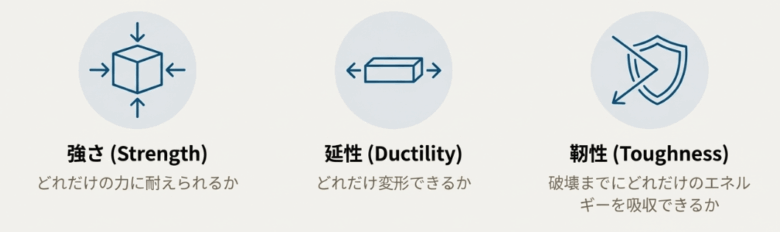 引張試験で見る項目