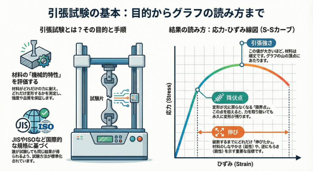 引張試験のまとめ画像